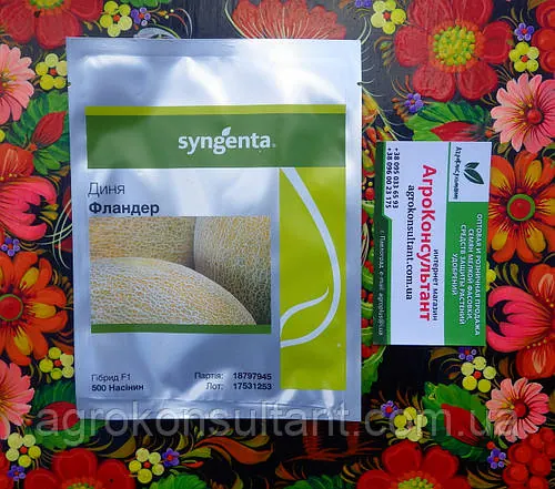Насіння дині Фландер F1 (Syngenta), 500 насінин — рання (70 днів), типу Ананас