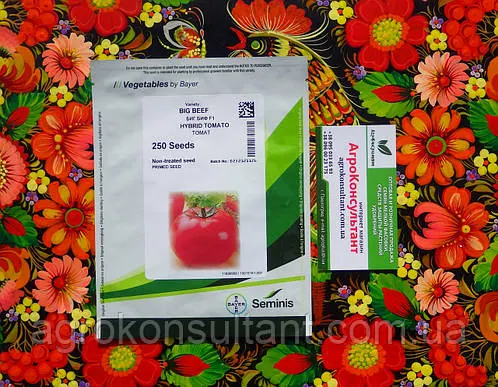 Насіння томата Біг Біф F1 (Seminis), 250 насінин — ранній (73 дні), червоний, індетермінантний