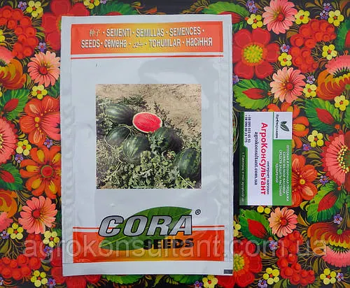 Насіння кавуна Фієста / CRX 10491 F1 (Cora Seeds), 1 000 насінин — ранній (55 днів), типу Кримсон Світ