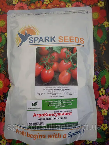 Насіння томату Ріо Гранде (Spark seeds), 500 г - середньоранній (125 днів), детермінантний, сливка