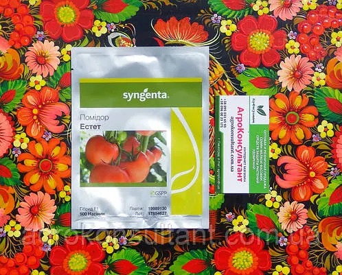 Насіння томата Естет F1 (Syngenta), 500 насінин — ультраранній (48-50 днів), індетермінантний, рожевий