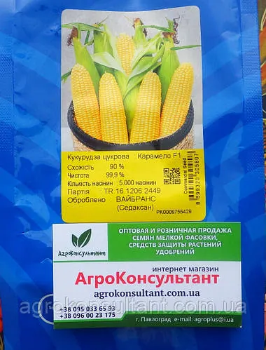 Насіння кукурудзи Карамелло F1 (May Seed), 5 000 насінин — ультрарання (60-65 днів), суперсолодка