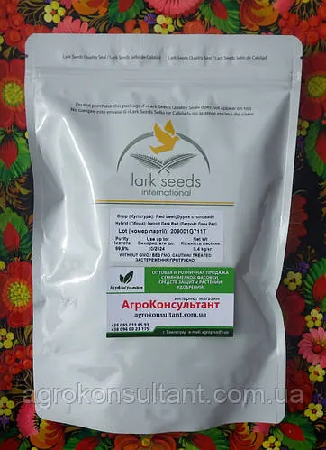 Насіння буряка Детройт Дарк Ред (Lark Seeds), 400 г — середньостиглий (75-80 днів), круглий, столовий
