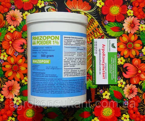 Препарат Різопон / Rhizopon Powder АА 1%, 500 г — найкращий укорінювач для рослин, Rhizopon BV