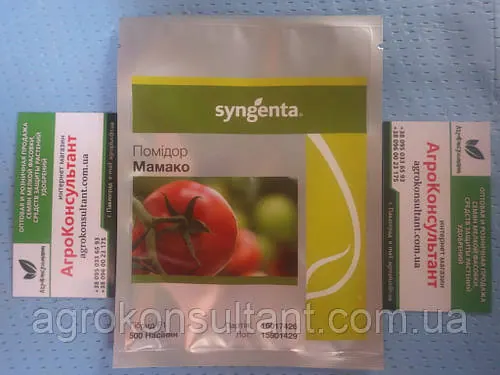 Насіння томата Мамако F1 (Syngenta), 500 насінин - ультраранній (50-52 днів), детермінантний, круглий