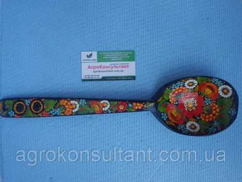 Ложка-Коряк (велика) двостороння - Петриківський розпис Spoon-Koryak (large) bilateral - Petrikov painting