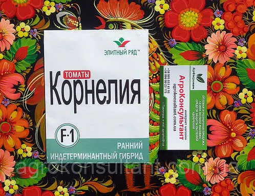 Насіння томата Корнелія F1 (Елітний Ряд), 1 г — ранній (100-105 днів), індетермінантний, червоний