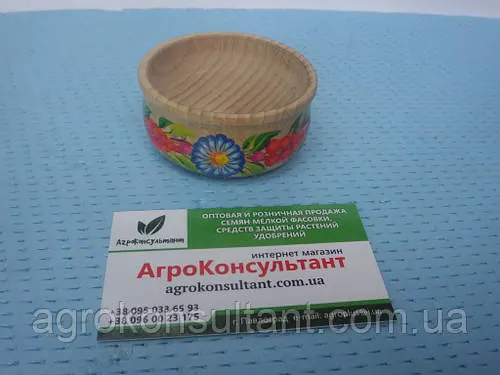 Солонка (дерево), Петриківський розпис \ Salt shaker (wood), Petrikov painting