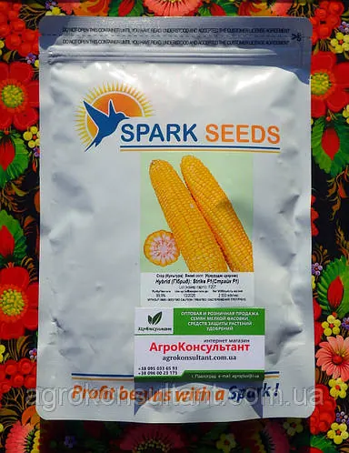 Насіння кукурудзи Страйк (1525) F1 (Spark Seeds), 2 500 насінин — рання (70-72 дні) суперсолодка типу SH2