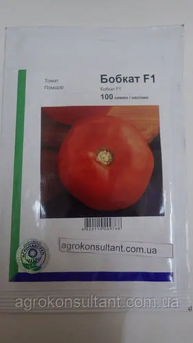 Насіння томату Бобкат F1 (Syngenta), 100 насінин — середньоранній (60-65 днів), червоний, детермінантний, круглий